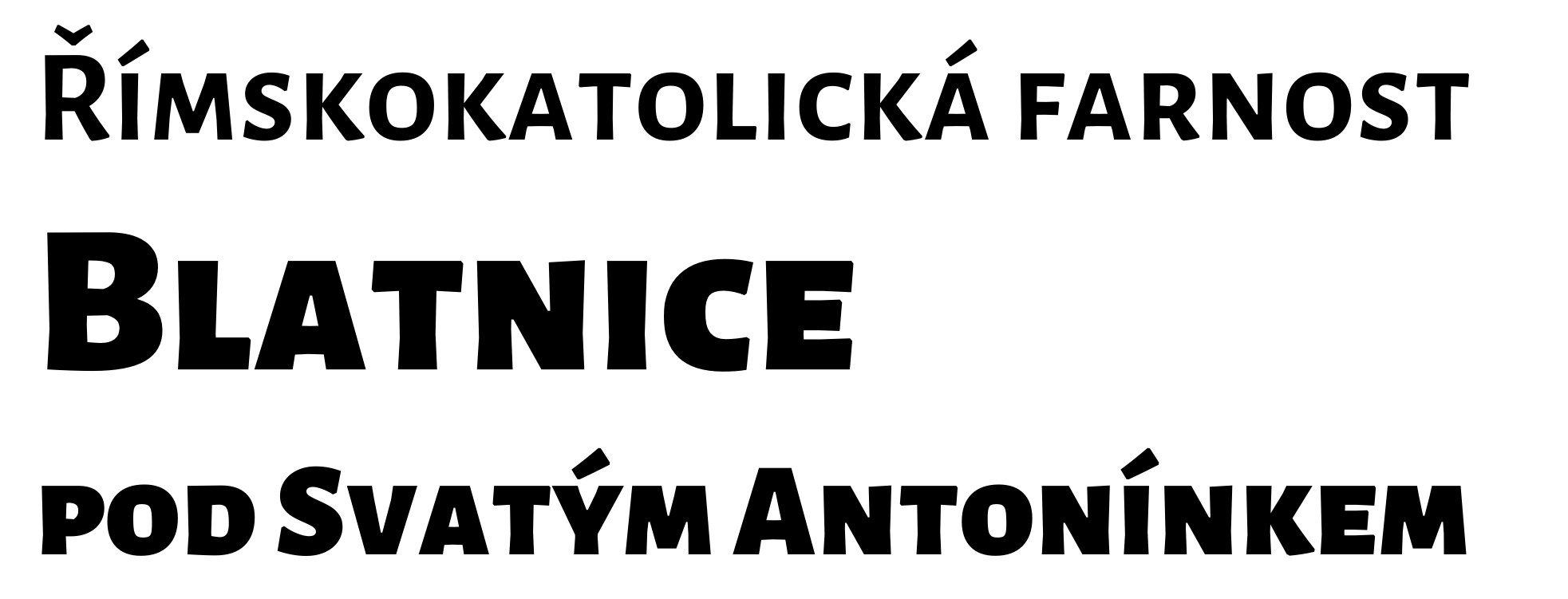 Logo Jak podpořit farnost či Antonínek - Římskokatolická farnost Blatnice pod Svatým Antonínkem